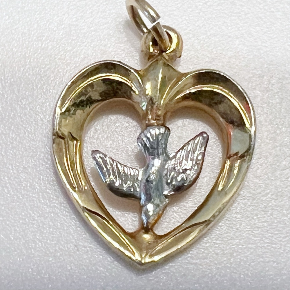 Two Tone Holy Spirit Pendant